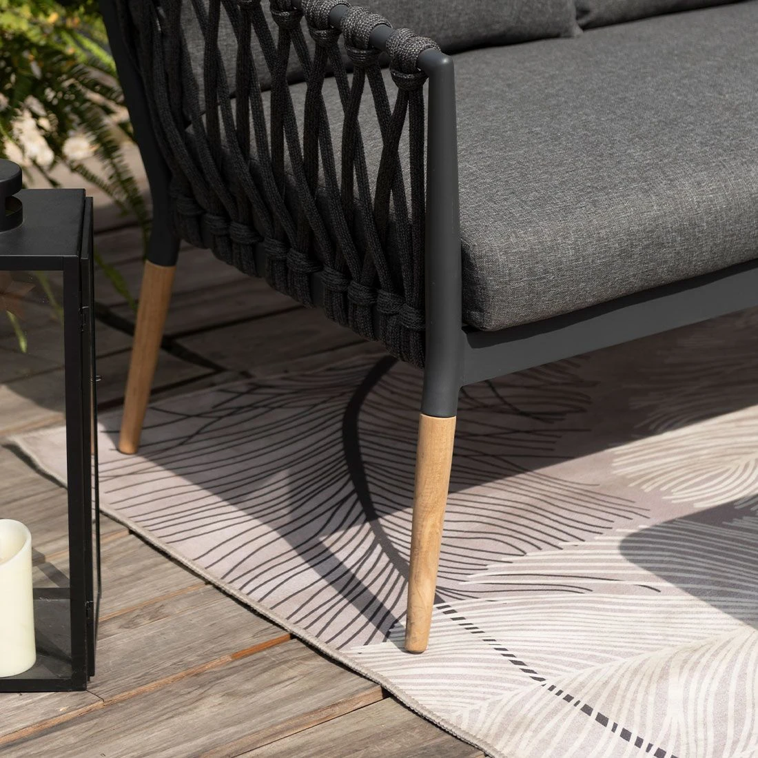 LifestyleGarden Ipanema Ecklounge Rope/Olefin Dunkelgrau/Grau 9 LifestyleGarden Ipanema Ecklounge Rope/Olefin Dunkelgrau/Grau – Bild 7