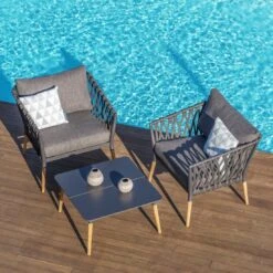 LifestyleGarden Ipanema Loungeset Teak/Olefin Natur/Dunkelgrau -GartenMöbelPro Verkäufe lifestylegarden ipanema loungeset teak olefin 1482066 10
