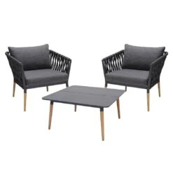 LifestyleGarden Ipanema Loungeset Teak/Olefin Natur/Dunkelgrau -GartenMöbelPro Verkäufe lifestylegarden ipanema loungeset teak olefin 1482066 2