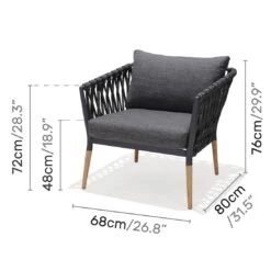 LifestyleGarden Ipanema Loungeset Teak/Olefin Natur/Dunkelgrau -GartenMöbelPro Verkäufe lifestylegarden ipanema loungeset teak olefin 1482066 8