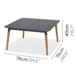 LifestyleGarden Ipanema Loungetisch 80x80cm Teak/WideDuraboard Teak/Dunkelgrau -GartenMöbelPro Verkäufe lifestylegarden ipanema loungetisch 80x80cm teak wideduraboard 1356072 3
