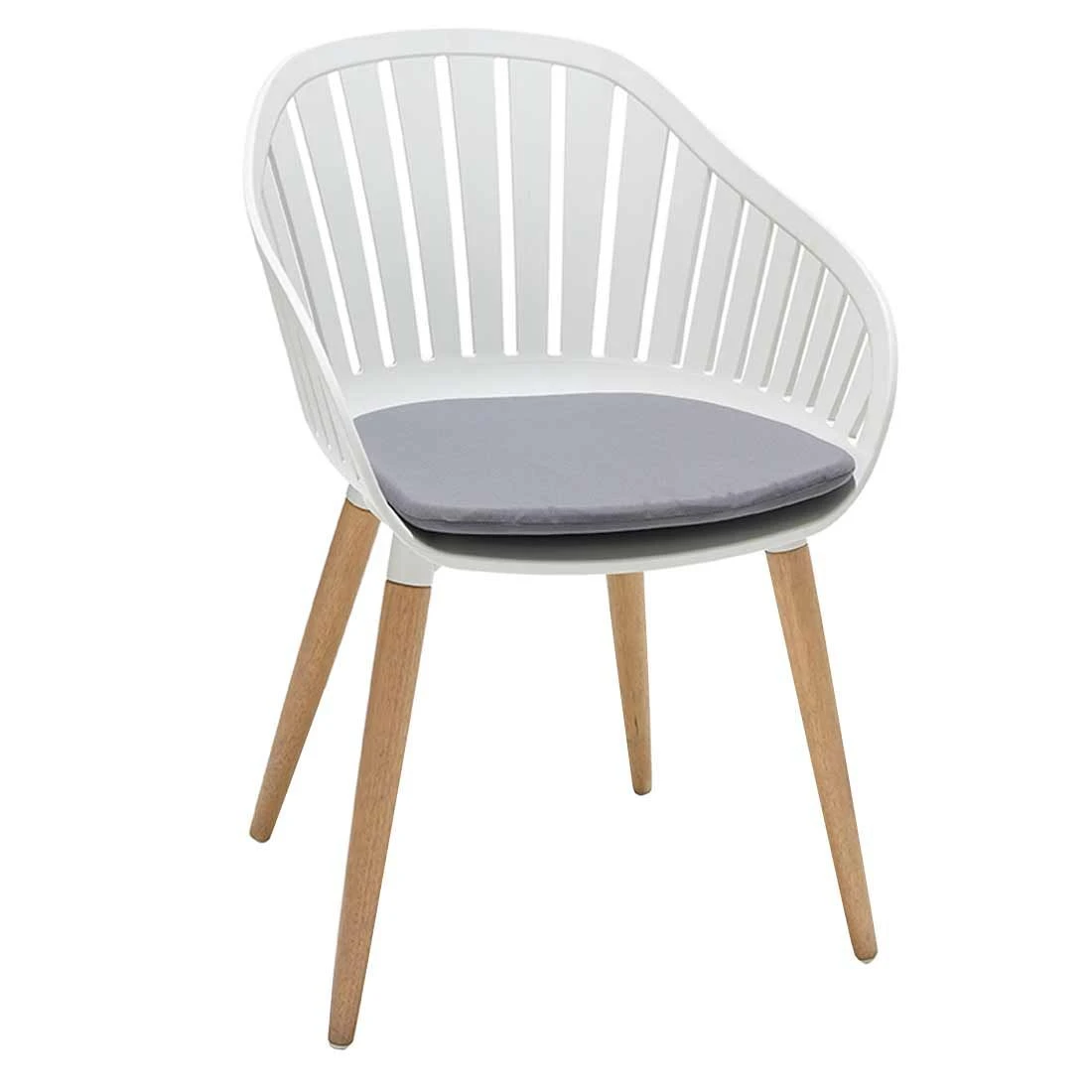 LifestyleGarden Nassau Gartensessel Eukalyptus/Kunststoff Inkl. Sitzkissen Teaklook/Korallensand 3 LifestyleGarden Nassau Gartensessel Eukalyptus/Kunststoff Inkl. Sitzkissen Teaklook/Korallensand