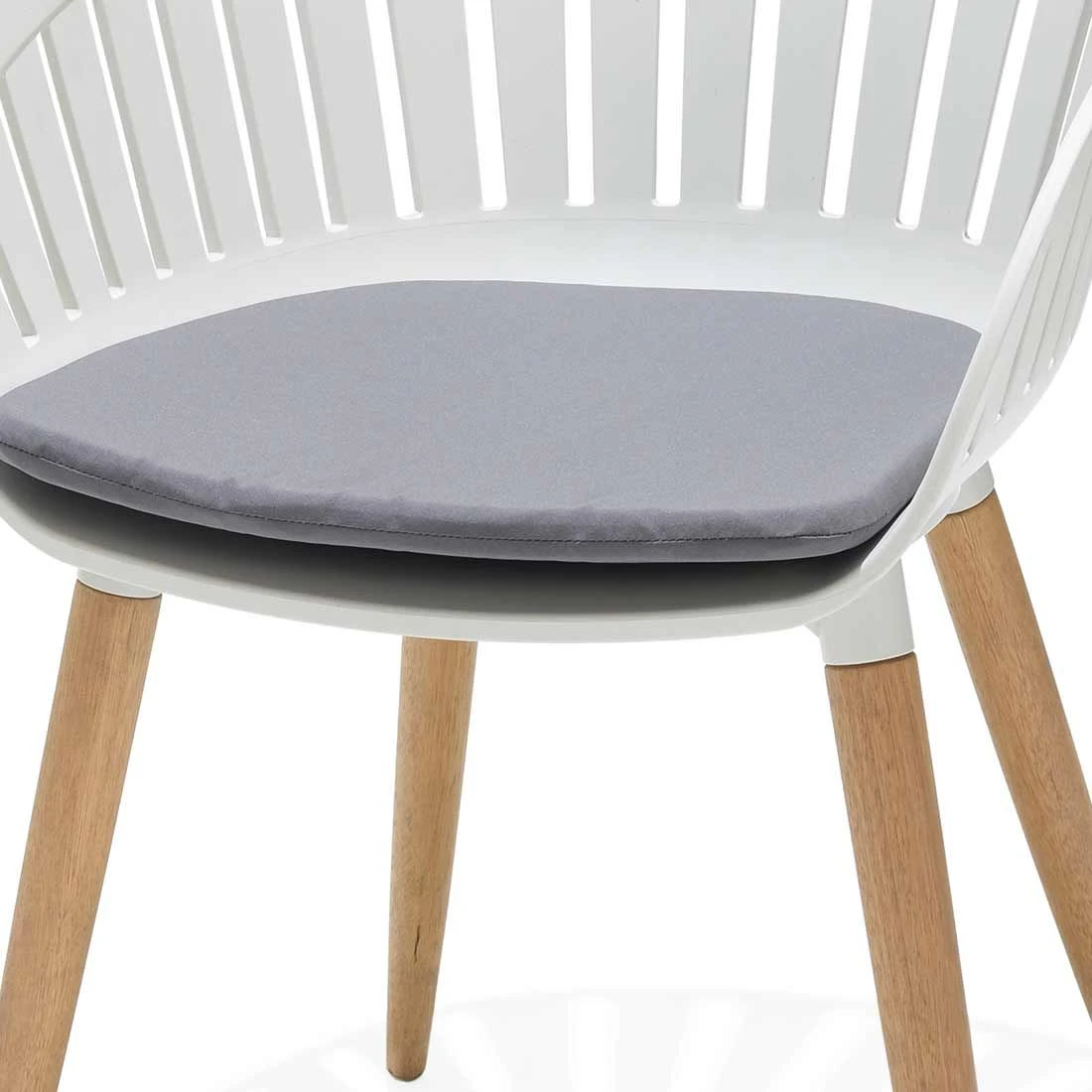 LifestyleGarden Nassau Gartensessel Eukalyptus/Kunststoff Inkl. Sitzkissen Teaklook/Korallensand 6 LifestyleGarden Nassau Gartensessel Eukalyptus/Kunststoff Inkl. Sitzkissen Teaklook/Korallensand – Bild 4