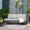 LifestyleGarden Opal Gartensofa Aluminium/Olefin Magnesium Grau/Roasted Sesame