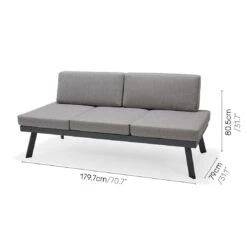 LifestyleGarden Opal Doppelliege Aluminium/Olefin Magnesium Grau/Roasted Sesame -GartenMöbelPro Verkäufe lifestylegarden opal loungeset aluminium olefin 1481967 6