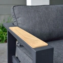 LifestyleGarden Palau Gartensofa 228cm Aluminium/Olefin Dunkelgrau -GartenMöbelPro Verkäufe lifestylegarden palau 3 sitzersofa 228cm aluminium olefin dunkelgrau 1204008 3