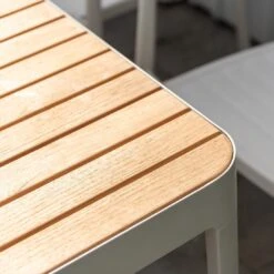 LifestyleGarden Portals Gartentisch 209x105cm Aluminium/Teak Korallensand-Matt/Teak -GartenMöbelPro Verkäufe lifestylegarden portals gartentisch 209x105cm aluminium teak korallensand matt teak 1283010 7