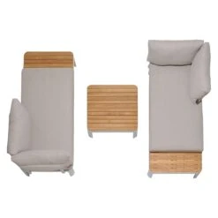 LifestyleGarden Portals Ecklounge 4tlg Aluminium/Teak/Olefin Korallensand-Matt/Teak -GartenMöbelPro Verkäufe lifestylegarden portals loungeecke 4tlg aluminium teak olefin korallensand matt teak 1328055 10