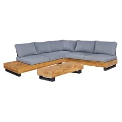 OUTLIV. Madrid Ecklounge 3-tlg. Teak Recycelt/Olefin Teak Recycelt/Grau -GartenMöbelPro Verkäufe madrid loungeset 3 tlg teak recycelt polster 1392185 2