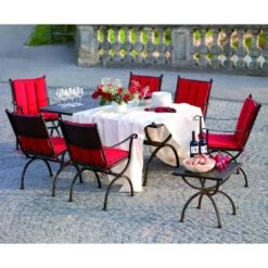 MBM Romeo Elegance Gartenmöbelset 13-teilig Mit Romeo Ausziehtisch 165/215x100cm Marone Antik -GartenMöbelPro Verkäufe mbm romeo elegance gartenmobelset 13 teilig mit romeo ausziehtisch 165 215x100cm 9