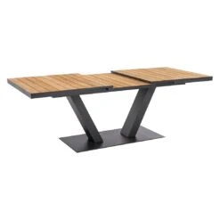 Musterring Den Haag Ausziehtisch 180/240x95cm Aluminium/Teak Anthrazit/Natur -GartenMöbelPro Verkäufe musterring den haag ausziehtisch 180 240x95cm aluminium teak 1472595 5