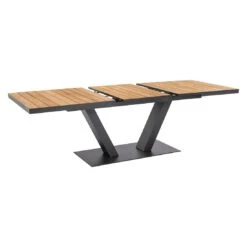 Musterring Den Haag Ausziehtisch 180/240x95cm Aluminium/Teak Anthrazit/Natur -GartenMöbelPro Verkäufe musterring den haag ausziehtisch 180 240x95cm aluminium teak 1472595 6