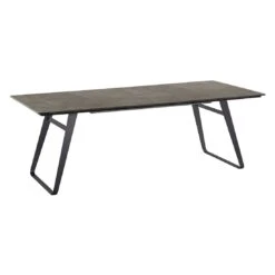 Musterring Portugal Gartentisch 160x95cm Stahl/HPL Schwarz/Beton