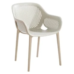 Musterring Rom Gartenstuhl Kunststoff Hellbeige/Beige