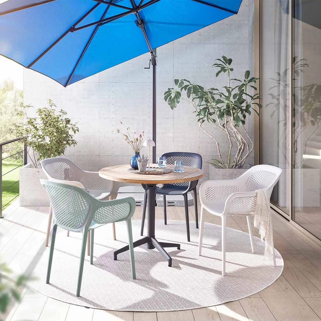 Musterring Rom Gartenstuhl Kunststoff Hellbeige/Beige 4 Musterring Rom Gartenstuhl Kunststoff Hellbeige/Beige – Bild 2