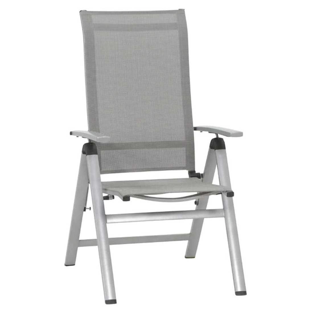 MWH Fabulo Klappsessel Aluminium/Textilene Silber/Grau 3 MWH Fabulo Klappsessel Aluminium/Textilene Silber/Grau