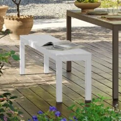 Nardi Rio Gartenbank 195cm Aluminium Bianco -GartenMöbelPro Verkäufe nardi rio 3 sitzerbank 195cm aluminium 1388522 2
