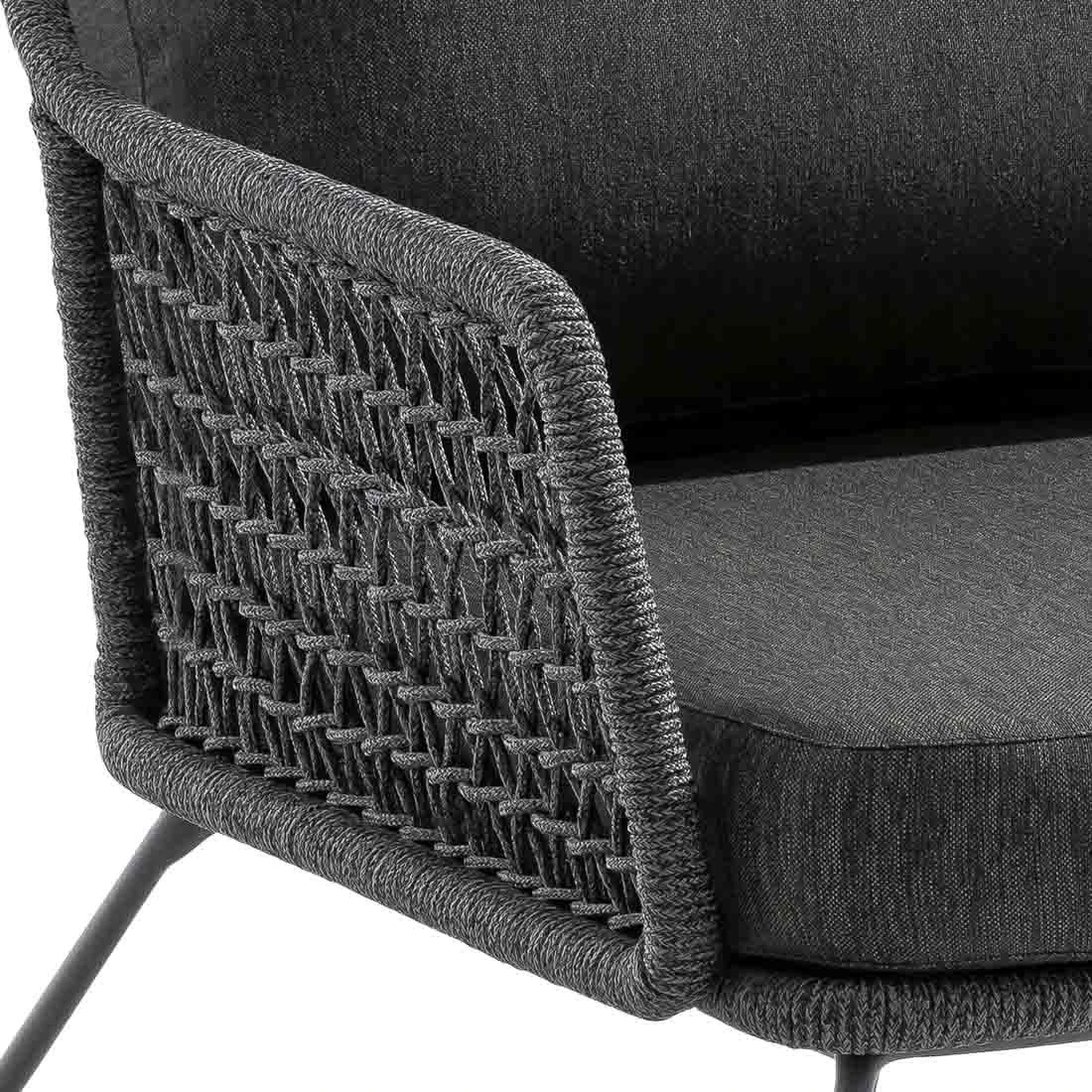 Niehoff Kubu Eck-/Endmodul Aluminium/Rope/Olefin Anthrazit/Schwarz 4 Niehoff Kubu Eck-/Endmodul Aluminium/Rope/Olefin Anthrazit/Schwarz – Bild 2