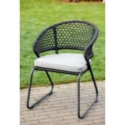 Niehoff Levina Gartensessel Aluminium/Rope/Olefin Anthrazit/Hellgrau -GartenMöbelPro Verkäufe niehoff levina diningsessel aluminium rope olefin 1377753 2