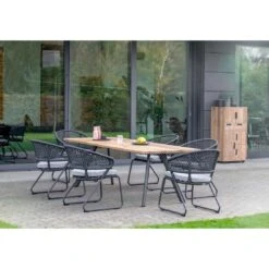 Niehoff Levina Gartensessel Aluminium/Rope/Olefin Anthrazit/Hellgrau -GartenMöbelPro Verkäufe niehoff levina diningsessel aluminium rope olefin 1377753 7