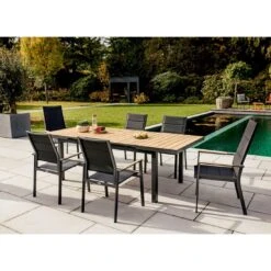 Niehoff Nantes Stapelsessel Aluminium/Textilene Anthrazit/Schwarz -GartenMöbelPro Verkäufe niehoff nantes stapelsessel aluminium textilene 1352112 2