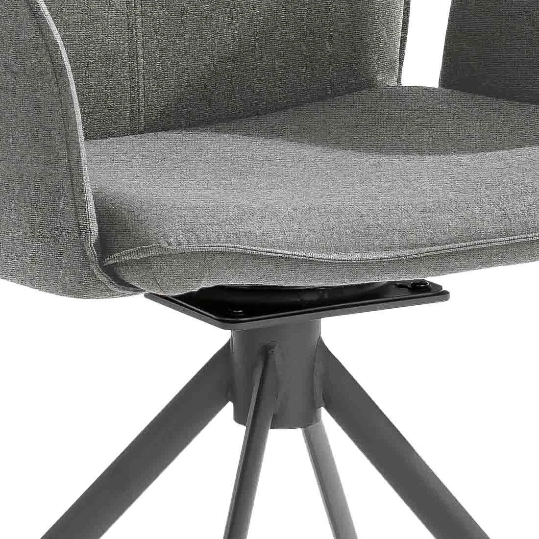 Niehoff Portofino Loungesessel Stahl/Olefin Anthrazit/Grau 6 Niehoff Portofino Loungesessel Stahl/Olefin Anthrazit/Grau – Bild 4