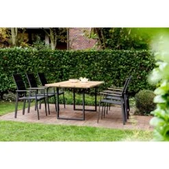 Niehoff Revent Stapelsessel Aluminium/Textilene Anthrazit/Schwarz -GartenMöbelPro Verkäufe niehoff revent stapelsessel aluminium textilene 1377764 2