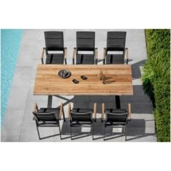 Niehoff Revent Stapelsessel Aluminium/Textilene Anthrazit/Schwarz -GartenMöbelPro Verkäufe niehoff revent stapelsessel aluminium textilene 1377764 3