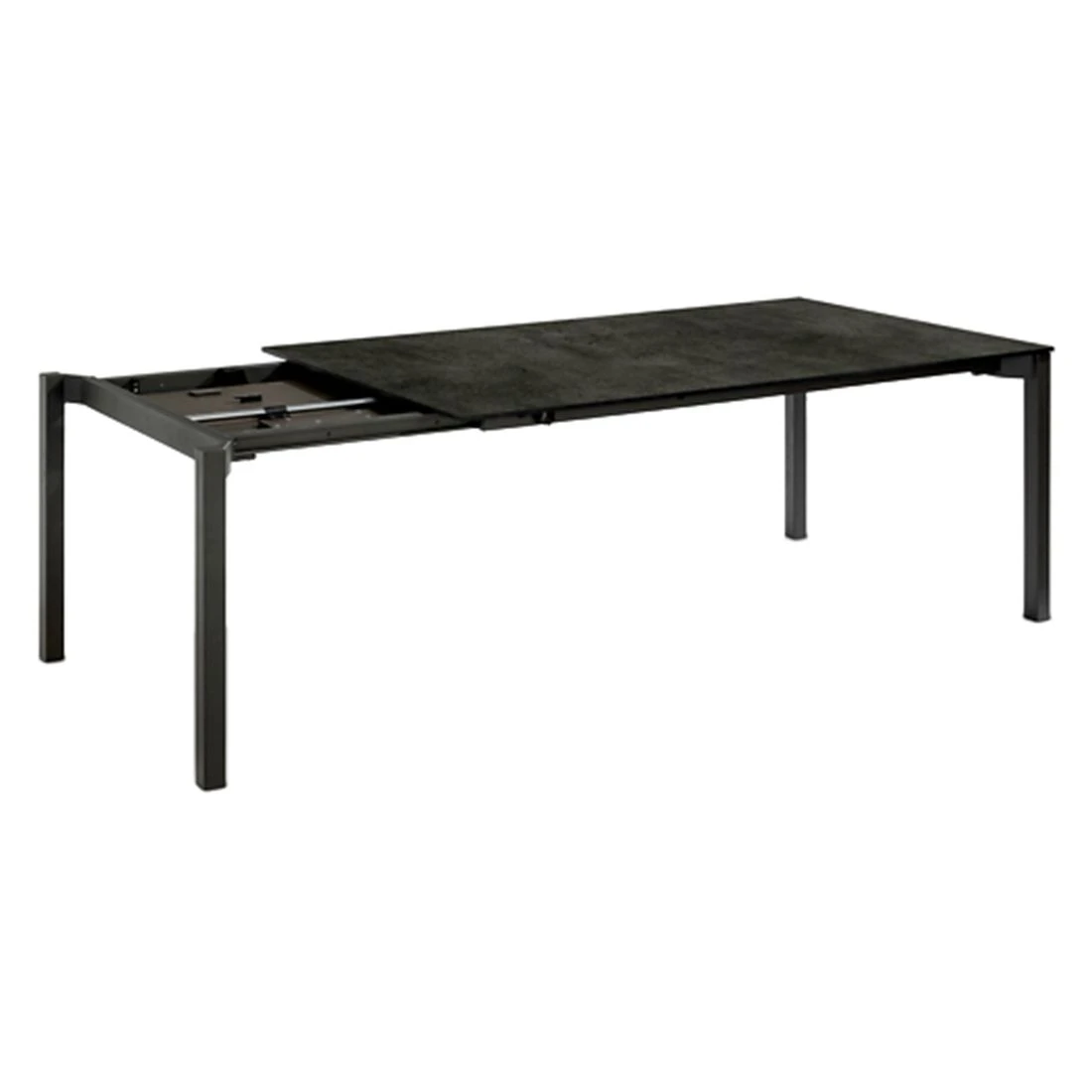 Niehoff Savona Ausziehtisch 200/300x100cm Stahl/HPL Anthrazit/Beton 4 Niehoff Savona Ausziehtisch 200/300x100cm Stahl/HPL Anthrazit/Beton – Bild 2