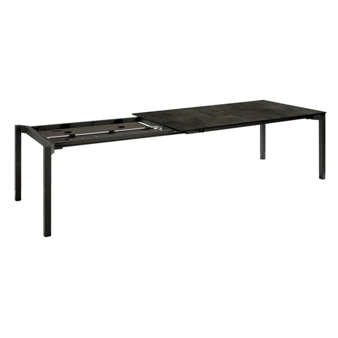 Niehoff Savona Ausziehtisch 200/300x100cm Stahl/HPL Anthrazit/Beton 5 Niehoff Savona Ausziehtisch 200/300x100cm Stahl/HPL Anthrazit/Beton – Bild 3