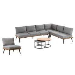 Niehoff Serra Ecklounge 6-tlg. Aluminium/Canvas Anthrazit -GartenMöbelPro Verkäufe niehoff serra loungeecke 6 tlg aluminium canvas 1414746 2