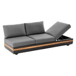 Niehoff Volano Gartensofa 220 Cm Aluminium/Teak/Polypropylen Anthrazit -GartenMöbelPro Verkäufe niehoff volano 3 sitzersofa 220 cm aluminium teak polypropylen 1473178 3