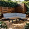 OUTLIV. Oktava Ecklounge 3-tlg. Aluminium/Olefin Charcoal/Grey -GartenMöbelPro Verkäufe oktava loungeset 3 tlg aluminium polsterr 1392174 1