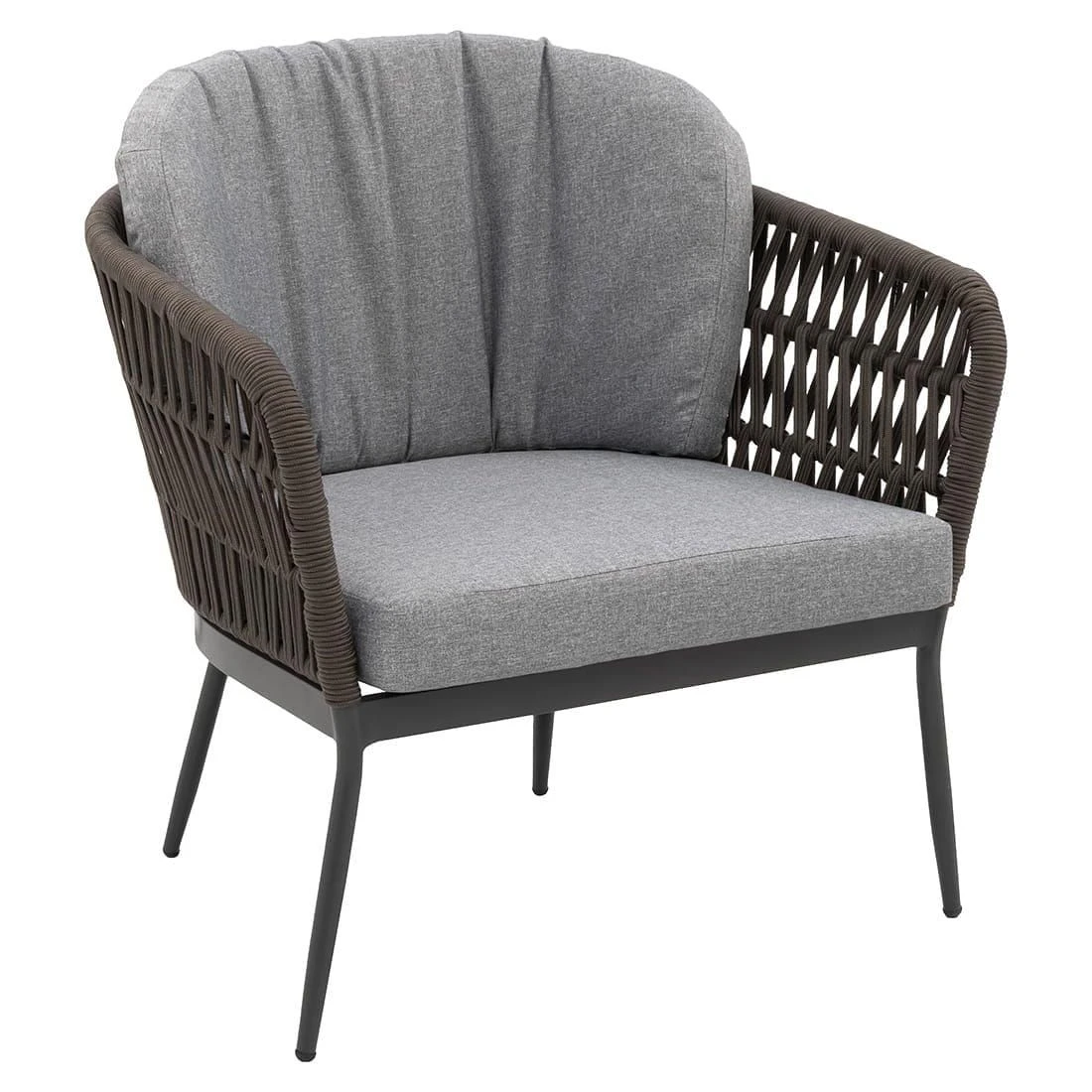 OUTLIV. Advokat Loungeset 3-tlg. Aluminium/Rope Anthrazit/Taupe 5 OUTLIV. Advokat Loungeset 3-tlg. Aluminium/Rope Anthrazit/Taupe – Bild 3