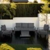 OUTLIV. Atlanta Loungeset 4-tlg. Aluminium/Polyester Anthrazit/Grau -GartenMöbelPro Verkäufe outliv atlanta loungeset 4 tlg aluminium polyester 1486224 1