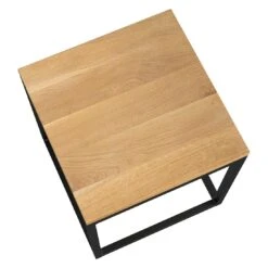 OUTLIV. Flora Beistelltisch 40x41x42cm Stahl/Wildeiche Schwarz/Wildeiche -GartenMöbelPro Verkäufe outliv by detlef steves flora beistelltisch 40x41x42cm stahl wildeiche 1354136 3