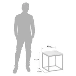 OUTLIV. Flora Beistelltisch 40x41x42cm Stahl/Wildeiche Schwarz/Wildeiche -GartenMöbelPro Verkäufe outliv by detlef steves flora beistelltisch 40x41x42cm stahl wildeiche 1354136 5