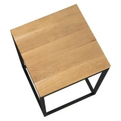 OUTLIV. Flora Beistelltisch 40x41x55cm Stahl/Wildeiche Schwarz/Wildeiche -GartenMöbelPro Verkäufe outliv by detlef steves flora beistelltisch 40x41x55cm stahl wildeiche 1354158 3