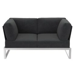 OUTLIV. Capri Loungebank Edelstahl/Polyester Schwarz -GartenMöbelPro Verkäufe outliv capri loungebank edelstahl inkl kissen 4