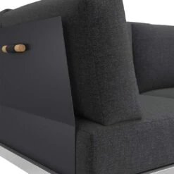 OUTLIV. Capri Loungebank Edelstahl/Polyester Schwarz -GartenMöbelPro Verkäufe outliv capri loungebank edelstahl inkl kissen 9