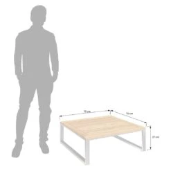 OUTLIV. Capri Loungetisch 75x75cm Teak Natur -GartenMöbelPro Verkäufe outliv capri loungetisch 75x75cm edelstahl teak teak natur 1168984 3