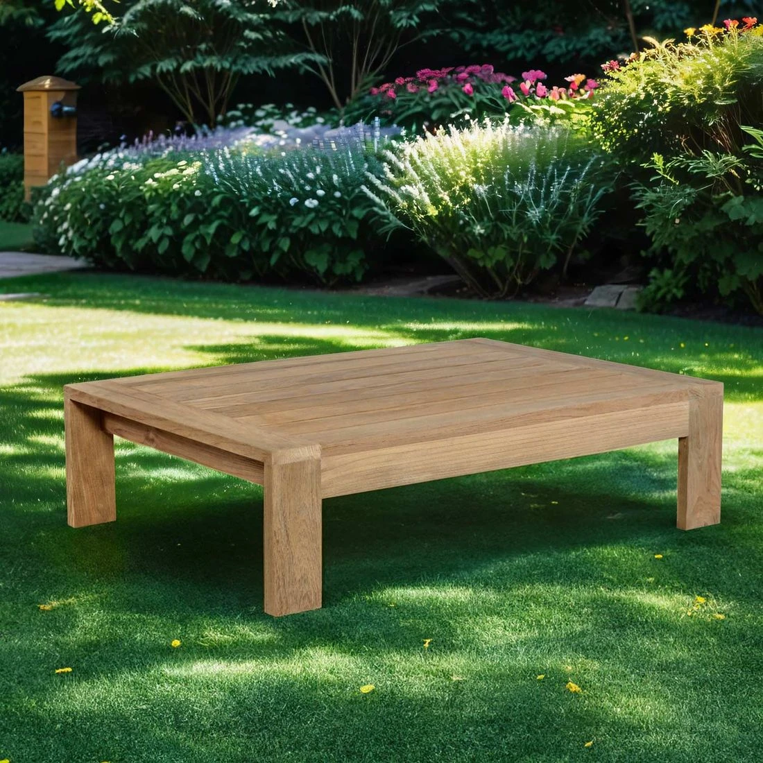OUTLIV. Castello Loungetisch 110x82,5cm Teak Recycelt Natur 3 OUTLIV. Castello Loungetisch 110x82,5cm Teak Recycelt Natur