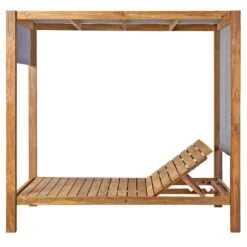 OUTLIV. Coracao Daybed Teak Recycelt/Olefin Teak Recycelt/Grau -GartenMöbelPro Verkäufe outliv coracao daybed teak recycelt inkl kissen 1346700 9