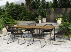 OUTLIV. Edson Gartensessel Aluminium/Rope Inkl. Kissen Charcoal -GartenMöbelPro Verkäufe outliv edson diningsessel aluminium rope inkl kissen 1347250 7