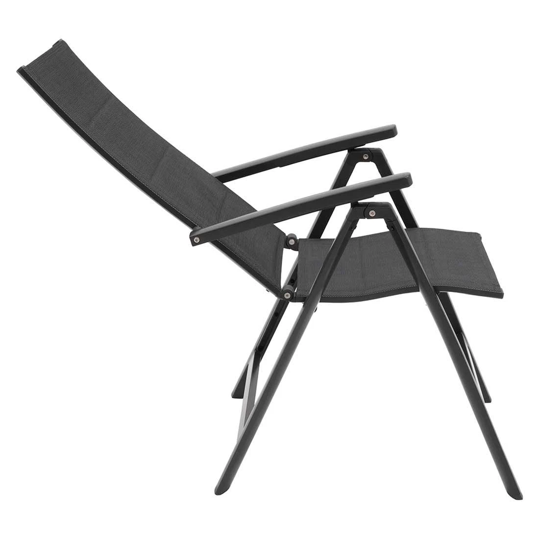OUTLIV. Falun Klappsessel Aluminium/Textilene Anthrazit 8 OUTLIV. Falun Klappsessel Aluminium/Textilene Anthrazit – Bild 6