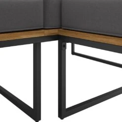 OUTLIV. Floris Dininglounge 3-tlg. Stahl/Akazie Schwarz/Grau -GartenMöbelPro Verkäufe outliv floris dininglounge 3 tlg stahl akazie schwarz grau 1241353 10