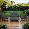 OUTLIV. Fontana Loungeset 4-tlg. Aluminium/Polster Anthrazit/Grau -GartenMöbelPro Verkäufe outliv fontana sofagruppe 4 tlg aluminium polster 1340661 1