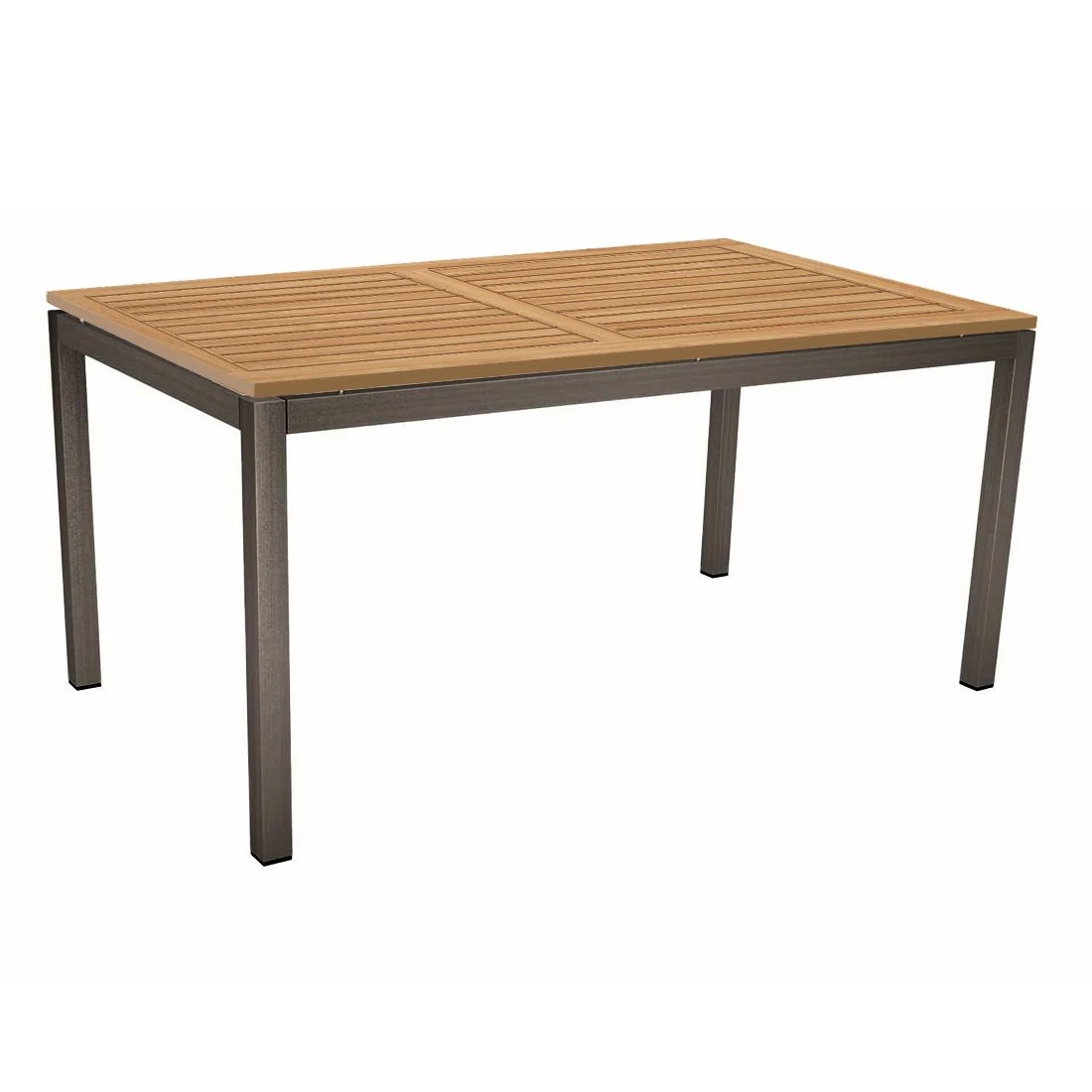 Stern Gartentisch 160x90cm Aluminium/Teak Anthrazit/Natur 3 Stern Gartentisch 160x90cm Aluminium/Teak Anthrazit/Natur