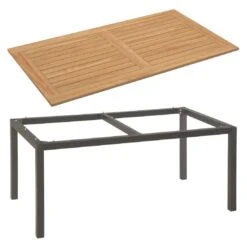 Stern Gartentisch 160x90cm Aluminium/Teak Anthrazit/Natur 11 Stern Gartentisch 160x90cm Aluminium/Teak Anthrazit/Natur -GartenMöbelPro Verkäufe outliv gartentisch 160x90cm aluminium teak 1372748 2