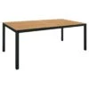 Stern Gartentisch 200x100cm Aluminium/Teak Schwarz Matt/Natur -GartenMöbelPro Verkäufe outliv gartentisch 200x100cm aluminium teak 1372649 1